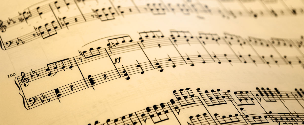 Sheet music documents the structure of a song.